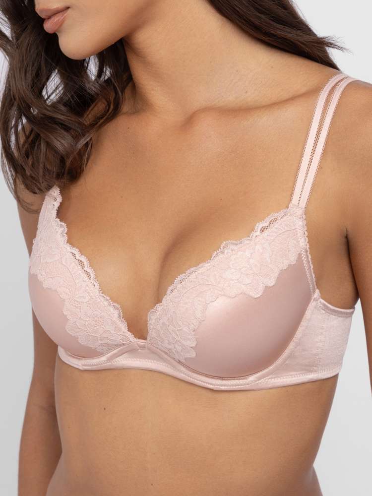 Microfiber Push Up Plunge Bra