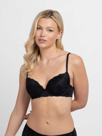 Lace Padded Plunge Bra