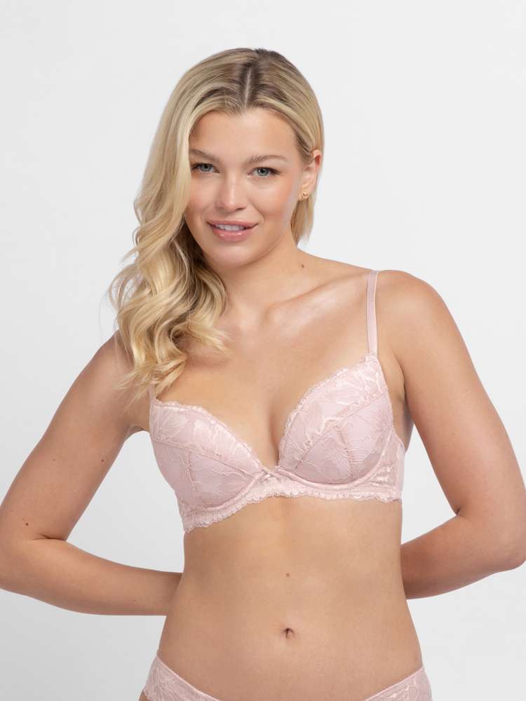 Lace Padded Plunge Bra