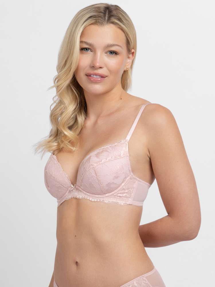 Lace Padded Plunge Bra