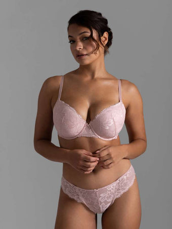 Lace Padded Demi Bra