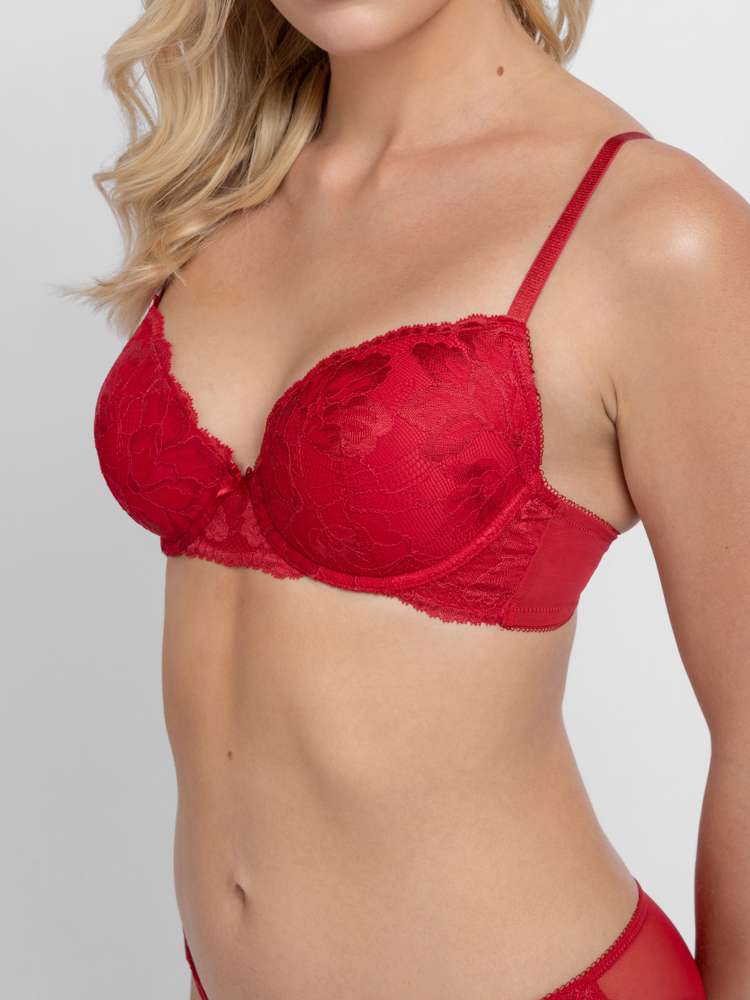 Lace Padded Demi Bra