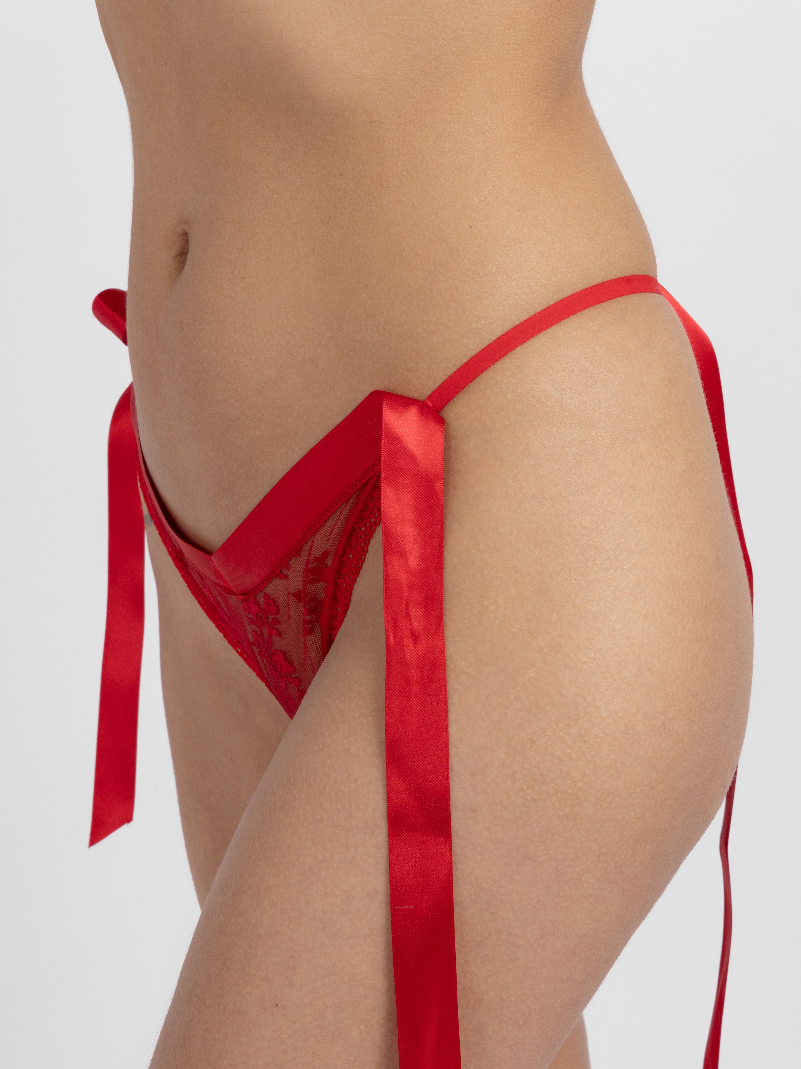 Side Ribbon Thong