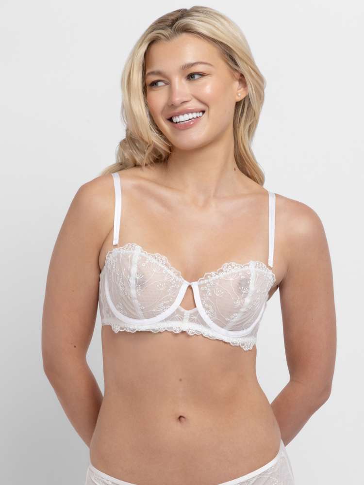 Floral Print Non-padded Bra