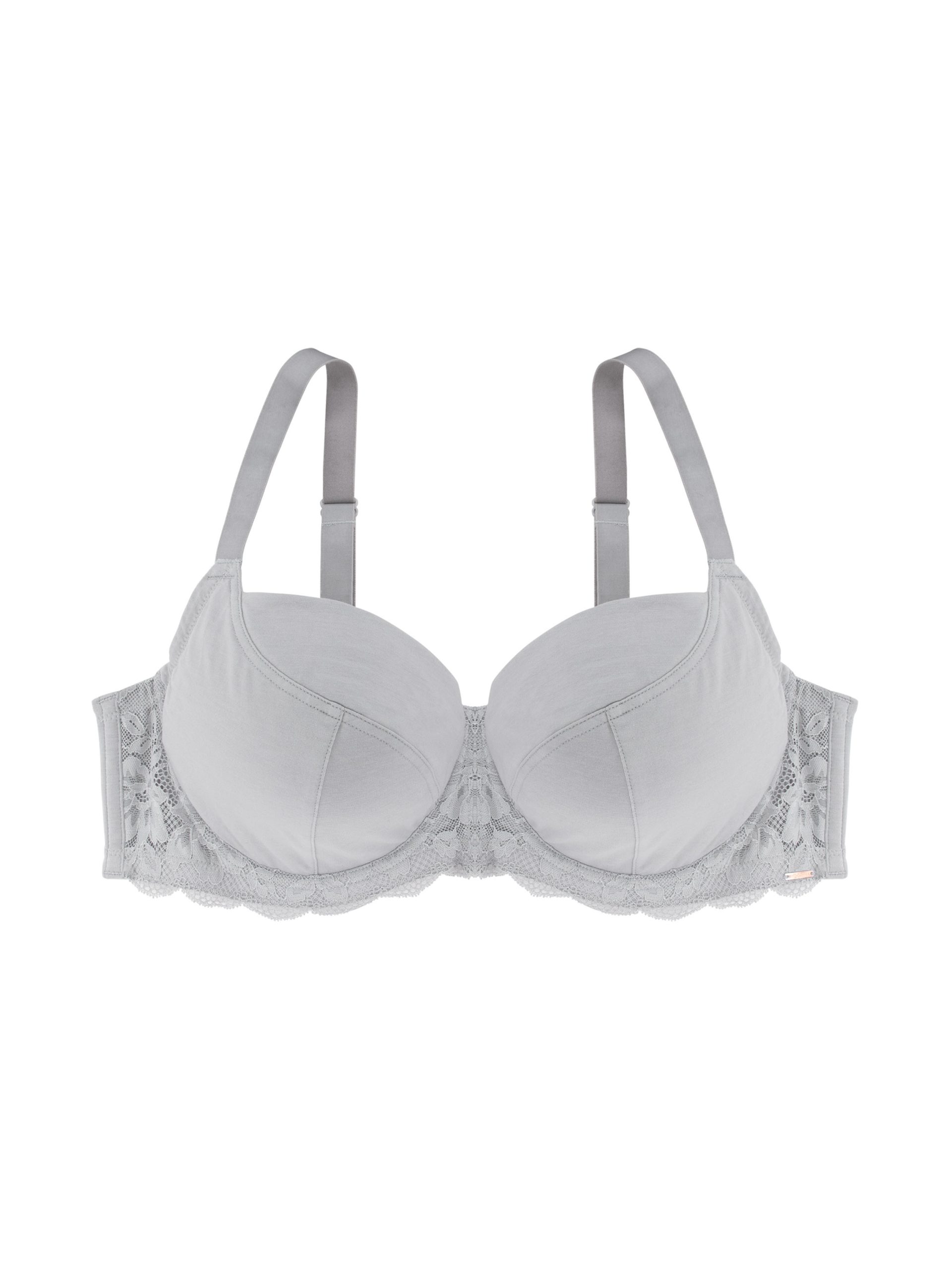 Buy DORINA LEAH Lace Non-Wired Padded Bralette Bra in Grey 2024 Online