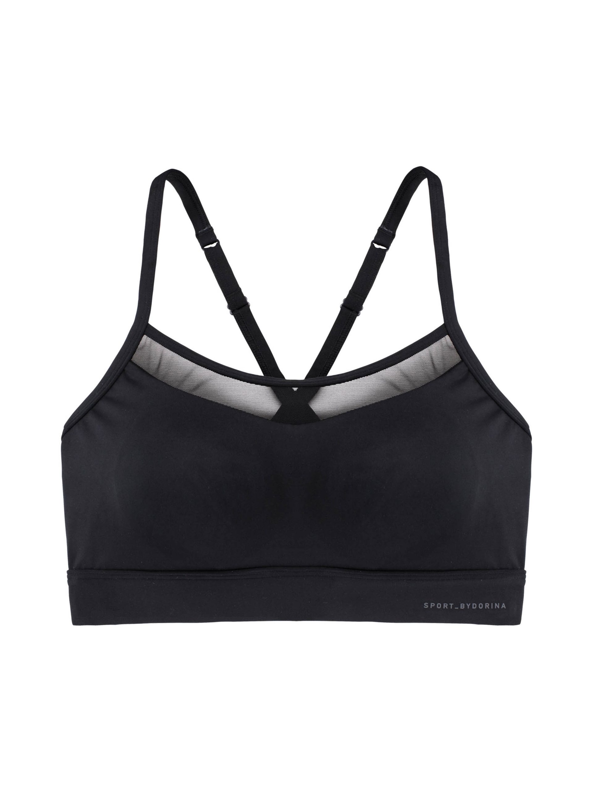 Dorina Women's Outrun Sports Bra In Black Size 34B for sale online