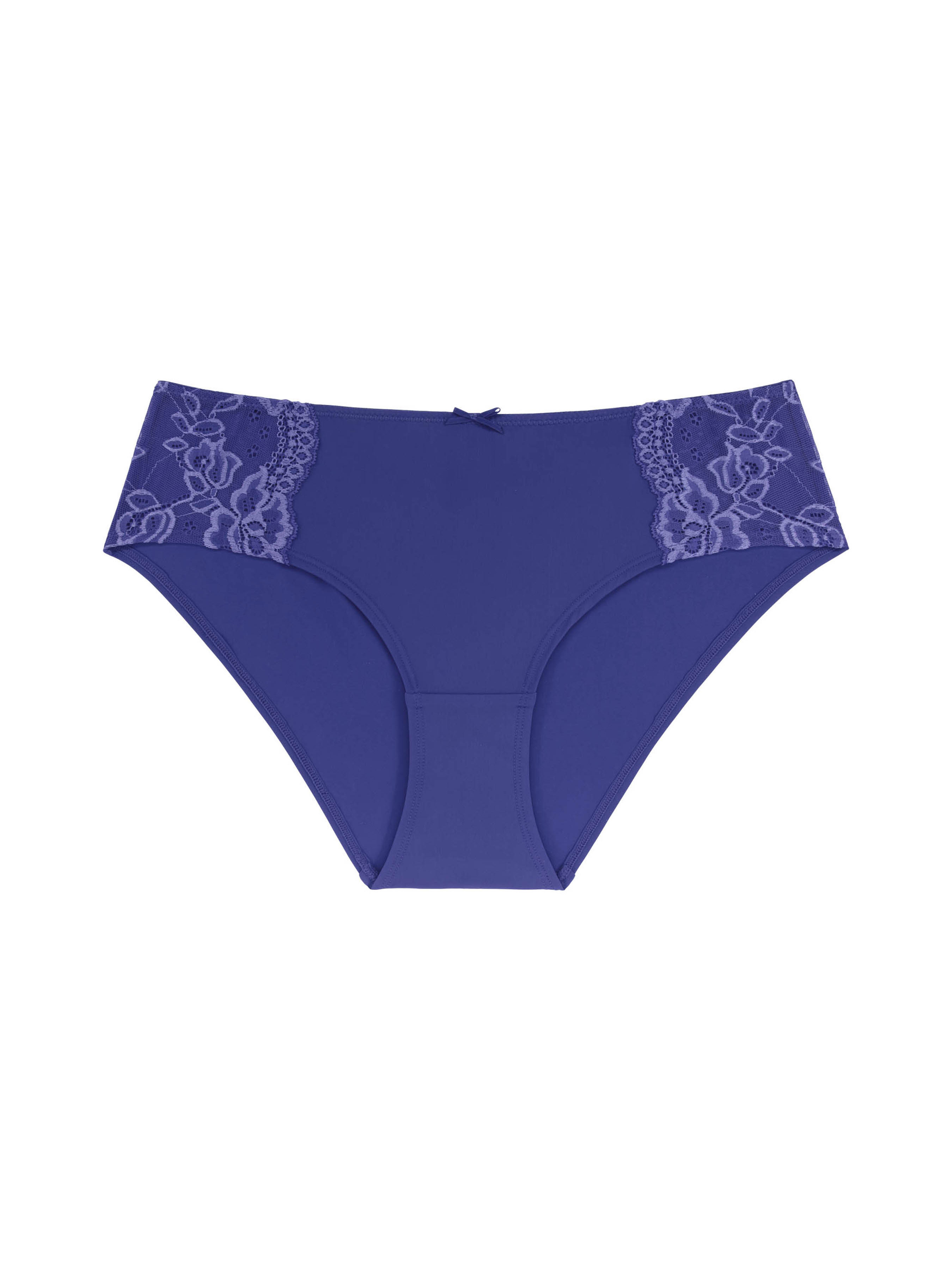 Dorina Purple Floral Lace Bikini Briefs