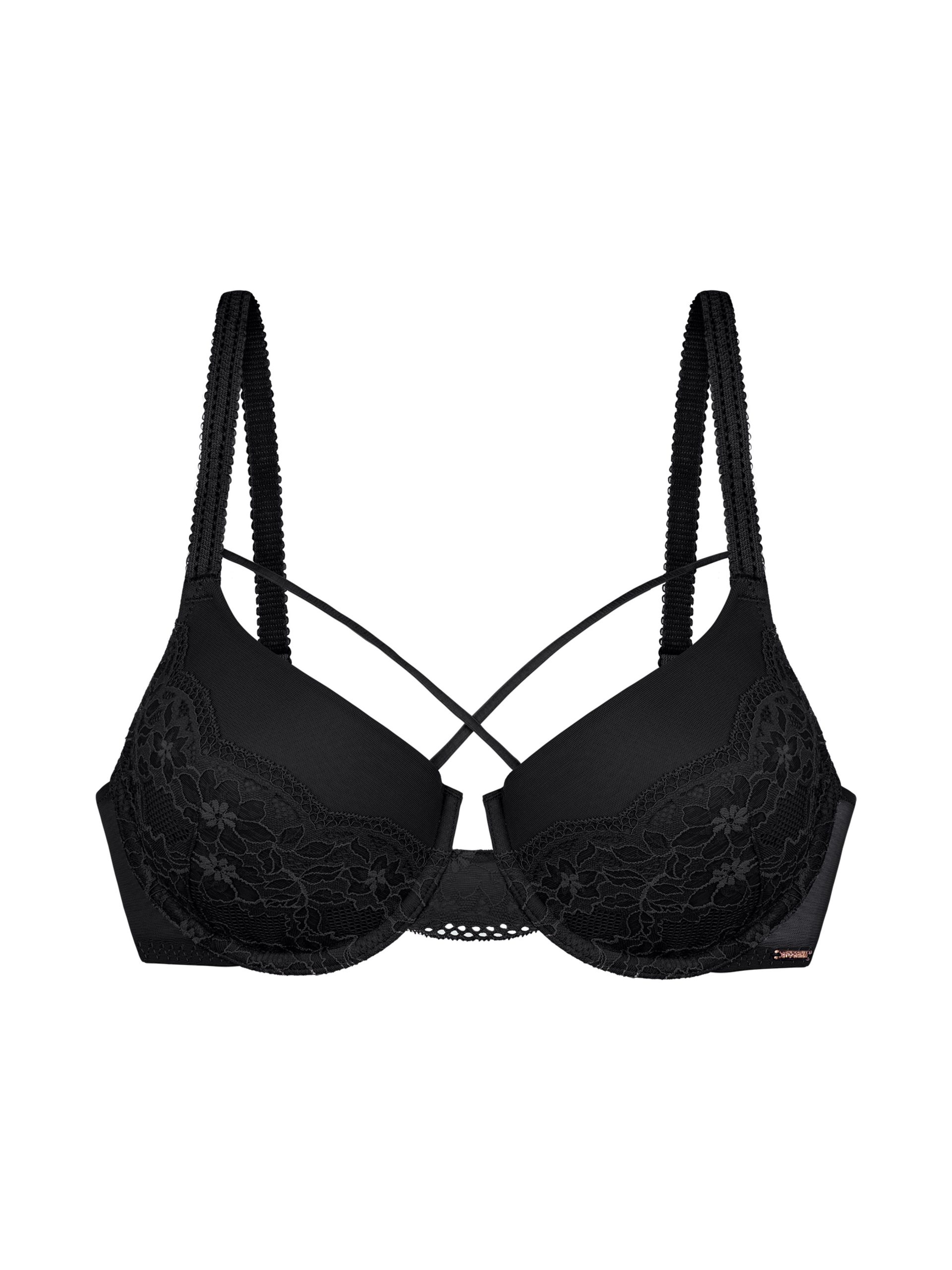 Hailey Push Up Wired Lace Corset Bra Plus Size Full Cup D Women